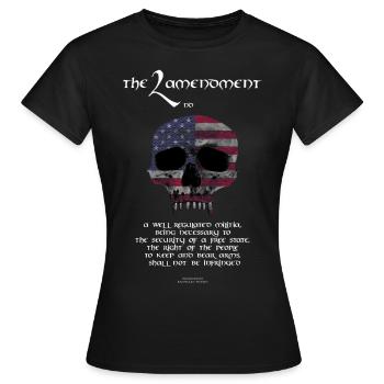 The 2nd Amendment - T-shirt Femme - noir - Devant - AI Model Female 172 dark (172cm)