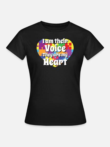 Autismus-Liebes-Autismus-Geschenk - Frauen T-Shirt - Schwarz