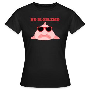 BlobFish Pun Quote Blob Fish Gift - Women's T-Shirt - black - Front - AI Model Female 172 dark (172cm)