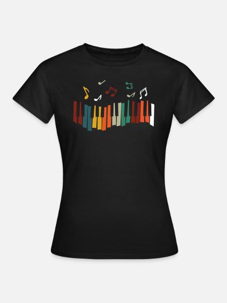 Keyboardist Keyboard Player - T-shirt Femme - noir