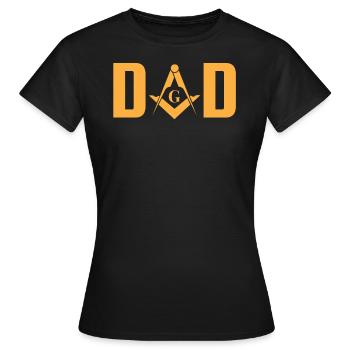 Freimaurer Papa Freimaurersymbol - Frauen T-Shirt - Schwarz - Vorne - AI Model Female 172 dark (172cm)