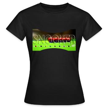BILLARD - pause maximale - T-shirt Femme - noir - Devant - AI Model Female 172 dark (172cm)