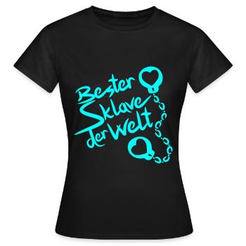 Meilleur esclave du monde dit sexualité érotique - T-shirt Femme - noir - Devant - AI Model Female 172 dark (172cm)
