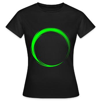 Kreis Symbol Form - Frauen T-Shirt - Schwarz - Vorne - AI Model Female 172 dark (172cm)