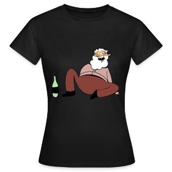 Lustiger Alkoholiker - Frauen T-Shirt - Schwarz - Vorne - AI Model Female 172 dark (172cm)