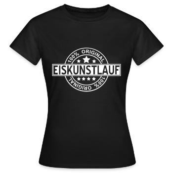 eiskunstlauf - Frauen T-Shirt - Schwarz - Vorne - AI Model Female 172 dark (172cm)