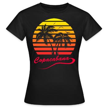Copacabana - T-shirt Femme - noir - Devant - AI Model Female 172 dark (172cm)