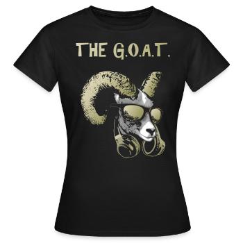 De Geit Cool Cool en Grappig MuziekDier met - Vrouwen T-shirt - zwart - Voor - AI Model Female 172 dark (172cm)