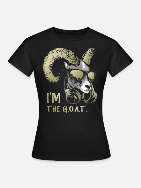 Ik ben The Goat Bling Cool en Funny Music Animal - Vrouwen T-shirt - zwart