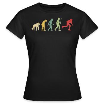 Evolución de la chica patinadora de rodillos - T-shirt Femme - noir - Devant - AI Model Female 172 dark (172cm)