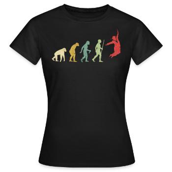 Evolución de graduación de celebración de salto - T-shirt Femme - noir - Devant - AI Model Female 172 dark (172cm)
