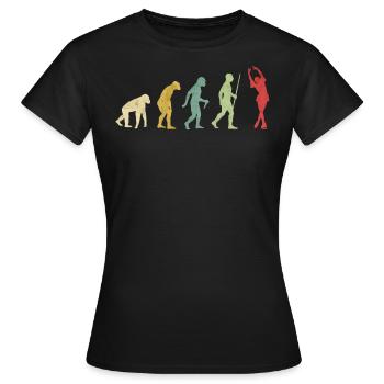 Evolución de la chica de baile de hielo de - T-shirt Femme - noir - Devant - AI Model Female 172 dark (172cm)