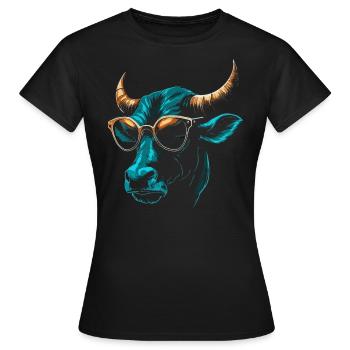 Lunettes de soleil - T-shirt Femme - noir - Devant - AI Model Female 172 dark (172cm)