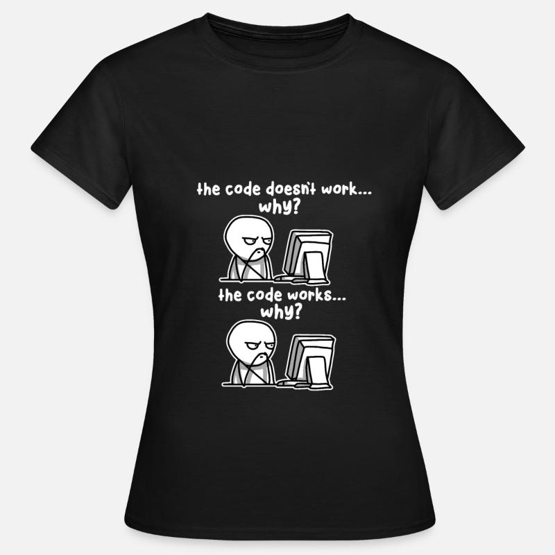 Code de programmation Computer Programmer Software - T-shirt Femme - noir