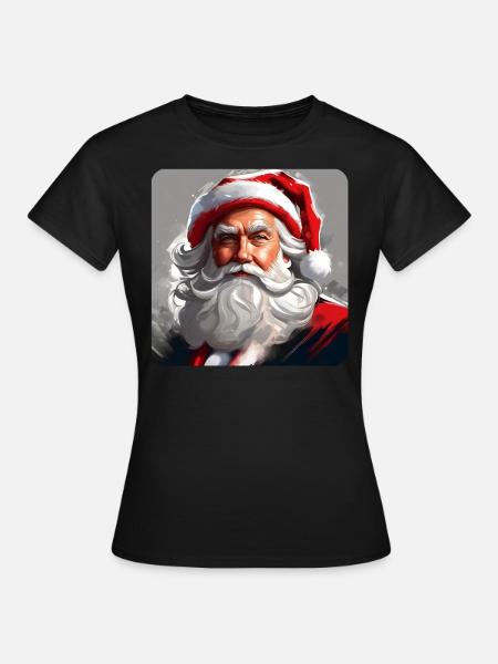 Santa Claus - Frauen T-Shirt - Schwarz