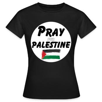 Priez pour les Palestiniens | Priez pour la Palestine - T-shirt Femme - noir - Devant - AI Model Female 172 dark (172cm)
