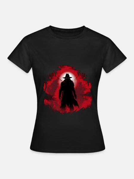 Halloween, unheimlicher Mann - Frauen T-Shirt - Schwarz