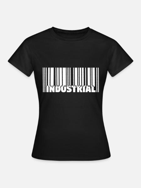 Industrial Barcode Strichcode - Frauen T-Shirt - Schwarz