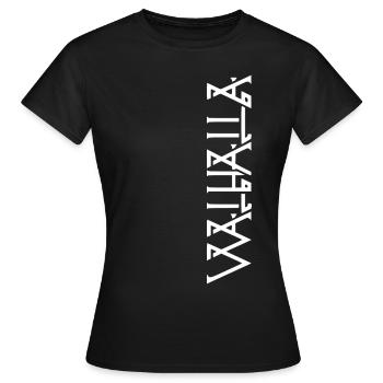Noeud de Wotan Thors Marteau Vikings Vikings Allemand - T-shirt Femme - noir - Devant - AI Model Female 172 dark (172cm)
