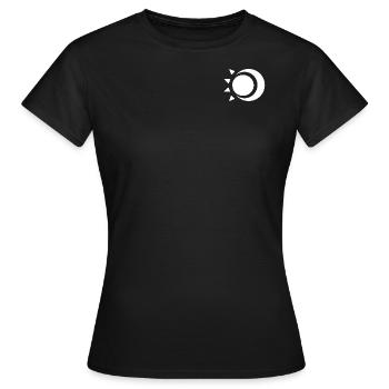 Soleil et Lune Blanc - T-shirt Femme - noir - Devant - AI Model Female 172 dark (172cm)