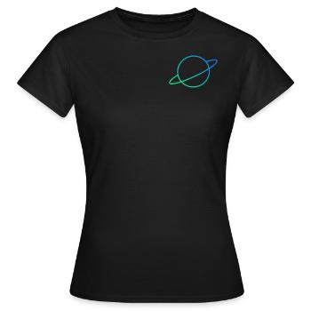 Planète Bleu-Vert - T-shirt Femme - noir - Devant - AI Model Female 172 dark (172cm)