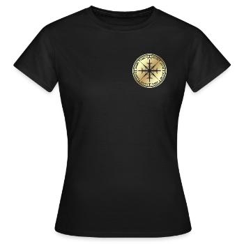 rose des vents - T-shirt Femme - noir - Devant - AI Model Female 172 dark (172cm)
