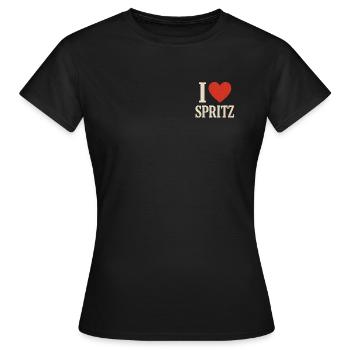 I Love Spritz Party  - Frauen T-Shirt - Schwarz - Vorne - AI Model Female 172 dark (172cm)
