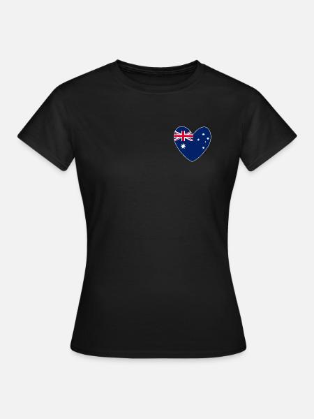 Das Herz Australiens - Frauen T-Shirt - Schwarz