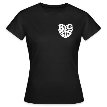 Big Sis - Frauen T-Shirt - Schwarz - Vorne - AI Model Female 172 dark (172cm)