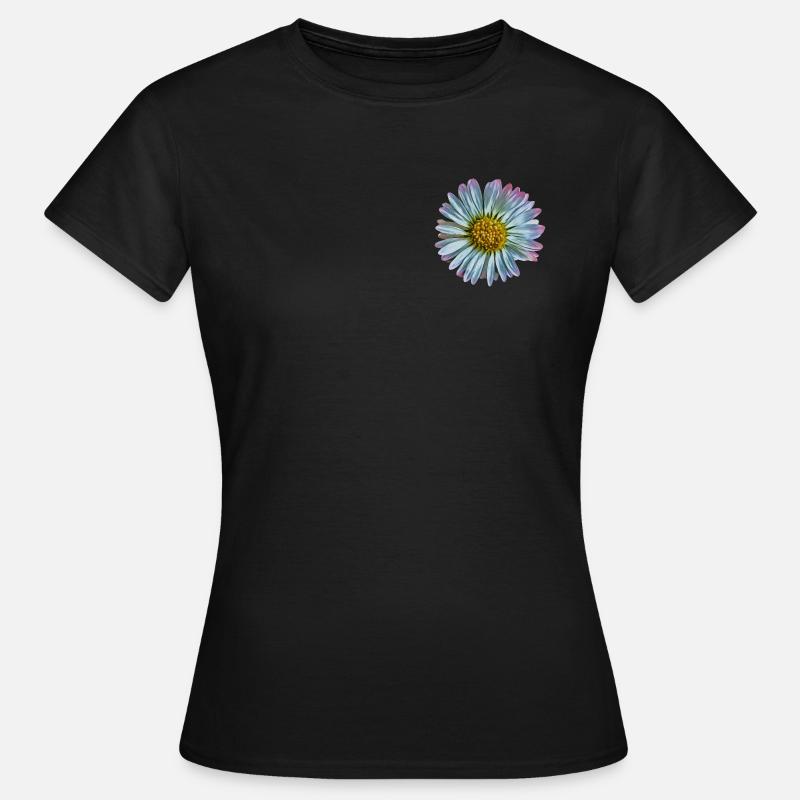 Gänseblümchen - Frauen T-Shirt - Schwarz
