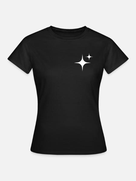 Stars White - Frauen T-Shirt - Schwarz