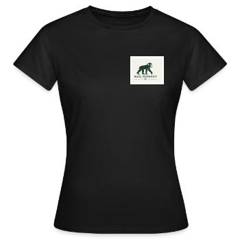 Mad Monkey Vintage Logo Illustration - T-shirt Femme - noir - Devant - AI Model Female 172 dark (172cm)