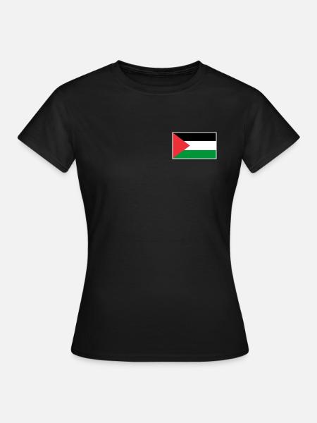 Palestine Flag - Frauen T-Shirt - Schwarz