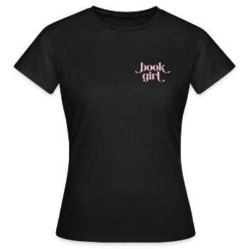 Buchgirl - Book Girl Retro - Frauen T-Shirt - Schwarz - Vorne - AI Model Female 172 dark (172cm)