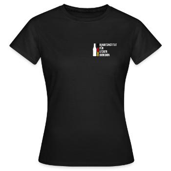 Federal Institute for Delicious Beers - Women's T-Shirt - black - Front - AI Model Female 172 dark (172cm)