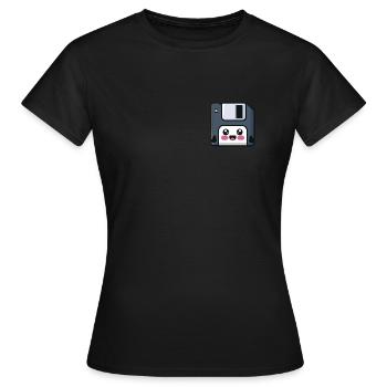 Disquette! Technologie nostalgique ! - T-shirt Femme - noir - Devant - AI Model Female 172 dark (172cm)