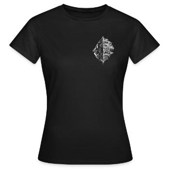 The balance white - Women's T-Shirt - black - Front - AI Model Female 172 dark (172cm)