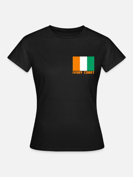 Elfenbeinküste - Frauen T-Shirt - Schwarz