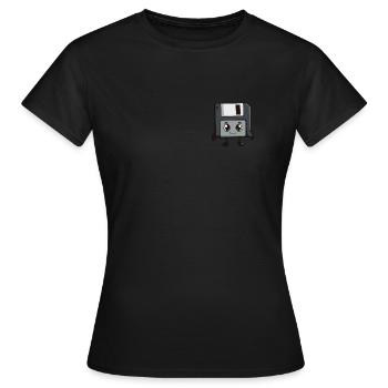 Floppy boyfriend - Women's T-Shirt - black - Front - AI Model Female 172 dark (172cm)