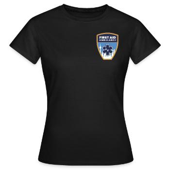 First Aid Ambulance - Frauen T-Shirt - Schwarz - Vorne - AI Model Female 172 dark (172cm)