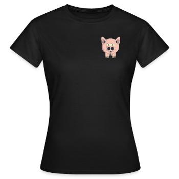 Piggy - Women's T-Shirt - black - Front - AI Model Female 172 dark (172cm)