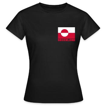 Greenland - Women's T-Shirt - black - Front - AI Model Female 172 dark (172cm)
