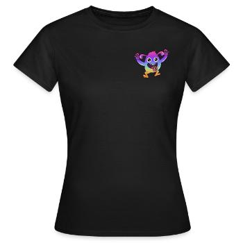 Acid Monster Techno Rave LSD Open Air - Women's T-Shirt - black - Front - AI Model Female 172 dark (172cm)