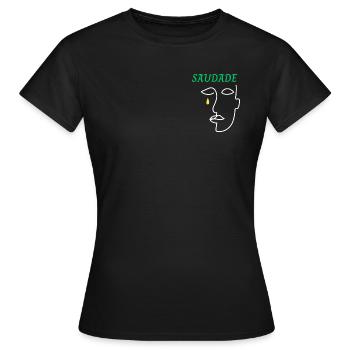 La saudade brasil - Frauen T-Shirt - Schwarz - Vorne - AI Model Female 172 dark (172cm)