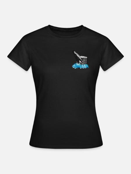 Empreinte de baleine à bosse - T-shirt Femme - noir