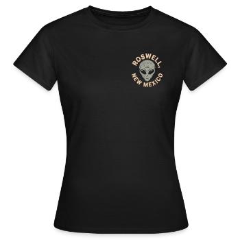 Roswell Alien Vintage Crest - Women's T-Shirt - black - Front - AI Model Female 172 dark (172cm)