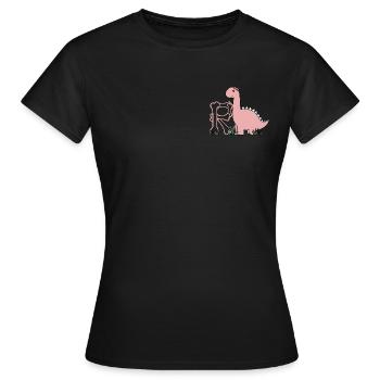 Buchstabe R - Frauen T-Shirt - Schwarz - Vorne - AI Model Female 172 dark (172cm)