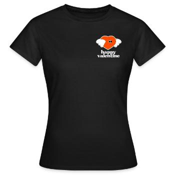 Valentinstag - Frauen T-Shirt - Schwarz - Vorne - AI Model Female 172 dark (172cm)