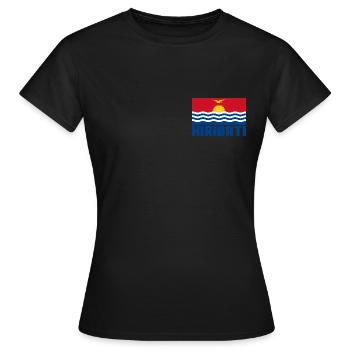 Kiribati - Frauen T-Shirt - Schwarz - Vorne - AI Model Female 172 dark (172cm)