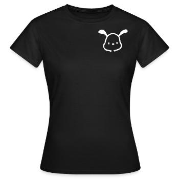 white snoopy - Women's T-Shirt - black - Front - AI Model Female 172 dark (172cm)